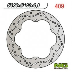 NG TARCZA HAMULCOWA PRZÓD YAMAHA XJ 600 92-97, XVZ 1300 96-07, XJ 600 DIVERSION 92-97 TYŁ (320X198MM) (320X198X6)