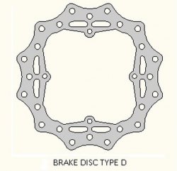 DELTA BRAKING TARCZA HAMULCOWA TYŁ HUSQVARNA TC 85 14-20, KTM SX 85 11-20, 250/350 FREERIDE 12-19, WAVE ULTRA LIGHT (210X110X3MM