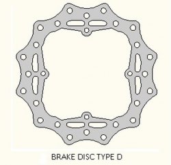 DELTA BRAKING TARCZA HAMULCOWA TYŁ HUSQVARNA TC 85 '14-20, KTM SX 85 '11-20, 250/350 FREERIDE '12-19, WAVE ULTRA 