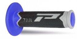 PROGRIP MANETKI PG788 OFF ROAD (22+25MM, DŁ.115MM) KOLOR SZARY/CZARNY/NIEBIESKI (TRÓJSKŁADNIKOWE) (788-215)