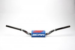 SCAR RACING KIEROWNICA 28,6MM MODEL VILLOPOTO/STEWART KOLOR CZARNY/BIAŁY GĄBKA KOLOR NIEBIESKI/BIAŁY/CZARNY