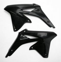 UFO OSŁONY CHŁODNICY SUZUKI RMZ 450 09-17 KOLOR CZARNY