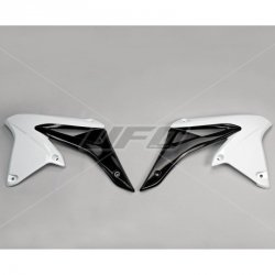 UFO OSŁONY CHŁODNICY SUZUKI RMZ 250 10-18 KOLOR BIAŁY CZARNY