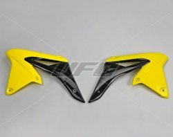 UFO OSŁONY CHŁODNICY SUZUKI RMZ 250 10-17 KOLOR ŻÓŁTY/CZARNY