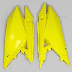 UFO BOCZKI TYLNE SUZUKI RMZ 250 19-23, RMZ 450 18-23 KOLOR ŻÓŁTY