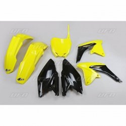UFO KOMPLET PLASTIKÓW SUZUKI RMZ 450 08-17 KOLOR OEM 17 (ŻÓŁTY/CZARNY) (SU417E999K)