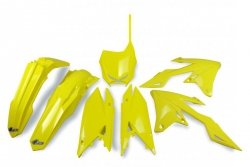 UFO 2024/11 KOMPLET PLASTIKÓW SUZUKI RMZ 250 19-25, RMZ 450 18-25 KOLOR ŻÓŁTY