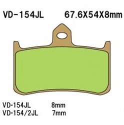 VESRAH KLOCKI HAMULCOWE KH187 SPIEK METALICZNY (ZŁOTE) (MADE IN JAPAN)