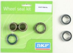 SKF PROMOCJA ZESTAW - ŁOŻYSKA PRZEDNIEGO KOŁA Z USZCZELNIACZAMI I TULEJKAMI KAWASAKI KXF 250 06-19, KXF 450 06-18 KX 125/250 06-