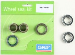 SKF PROMOCJA ZESTAW - ŁOŻYSKA PRZEDNIEGO KOŁA Z USZCZELNIACZAMI I TULEJKAMI KAWASAKI KXF 250 '06-'19, KXF 450 '06