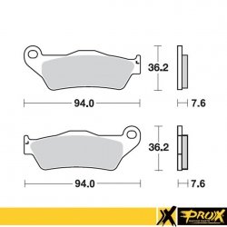 PROX   klocki hamulcowe przód KTM MX 125 Enduro   (92-94)