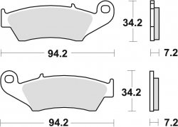  TRW klocki hamulcowe przód Gas Gas EC 125 Racing  (10- )