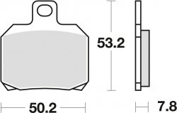 TRW klocki hamulcowe tył Ducati Hyperstrada ABS 939  ( 16-17)