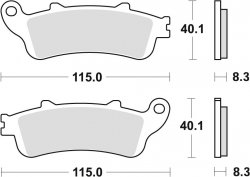 TRW klocki hamulcowe przód HONDA CB - SF X-11 1100 ( 00 -03)