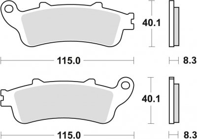 TRW klocki hamulcowe przód  Honda VFR 800 ( 02-05 ) 