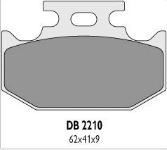 Delta Braking SUZUKI 125 RM (92-95) klocki hamulcowe tył
