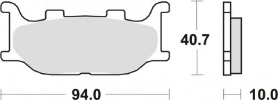 TRW klocki hamulcowe przód Yamaha  XVS 1300 Custom (14-16)