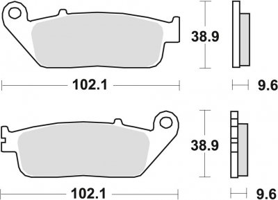 TRW klocki hamulcowe przód HONDA CTX - D 700 ( 14-17)