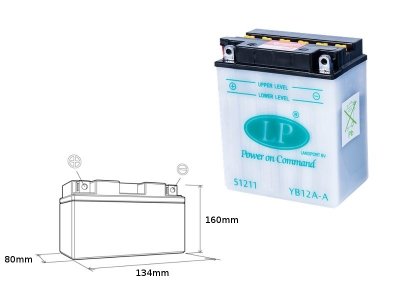 LANDPORT Honda CM 400 T (79-82) akumulator obsługowy - bez elektrolitu