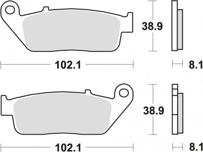 TRW klocki hamulcowe przód Honda SH 125 ANC i. ( 14-)