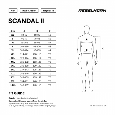 KURTKA TEKSTYLNA REBELHORN SCANDAL II SILVER/BLACK XL