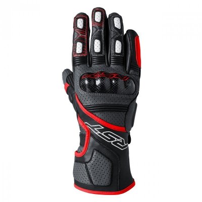 RĘKAWICE SKÓRZANE RST FULCRUM GREY/RED/BLACK S (3179)