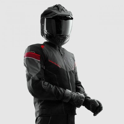 KURTKA TEKSTYLNA REBELHORN HIFLOW V BLACK/GREY/RED XS