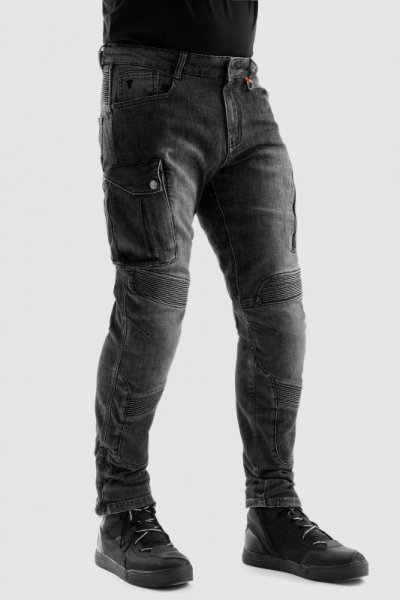 SPODNIE JEANS REBELHORN VANDAL MONOLAYER WASHED BLACK W34L32