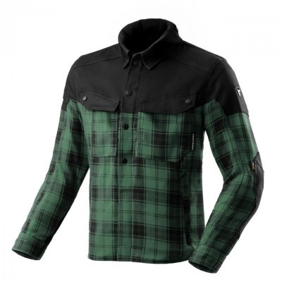 KOSZULA REBELHORN SHIFTER BLACK/GREEN 4XL