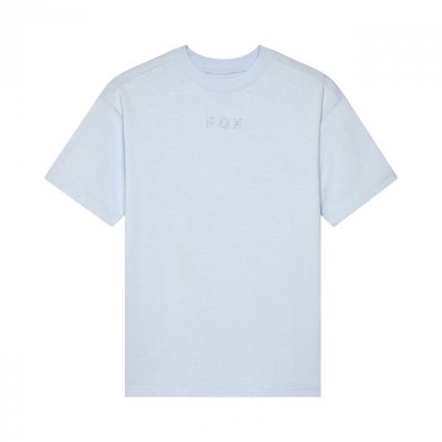 T-SHIRT FOX LADY WORDMARK OS PALE BLUE M