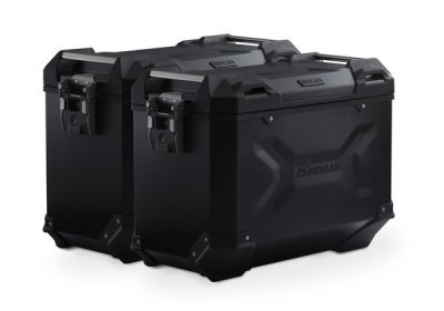 ZESTAW KUFRÓW BOCZNYCH TRAX ADV I STELAŻY SW-MOTECH BMW R 1300 GS (23-) BLACK 45/45 L