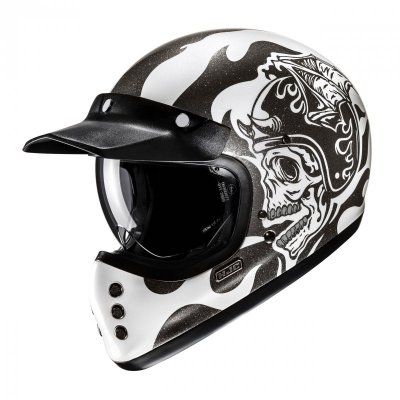 KASK HJC V60 FLAME BLACK/WHITE M