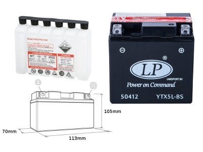 LANDPORT Honda CRF 230 F (03-09) akumulator elektrolit osobno