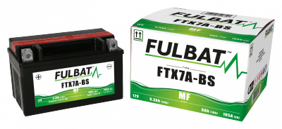 Akumulator FULBAT FUL MF - FTX7A-BS / YTX7A-BS (suchy, bezobsługowy, kwas w zestawie)