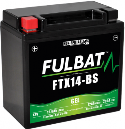 Akumulator FULBAT FUL GEL - FTX14-BS / YTX14-BS (Żelowy, bezobsługowy)