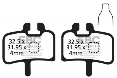 CFA277HH - Klocki hamulcowe rowerowe (spiekane) EBC Brakes