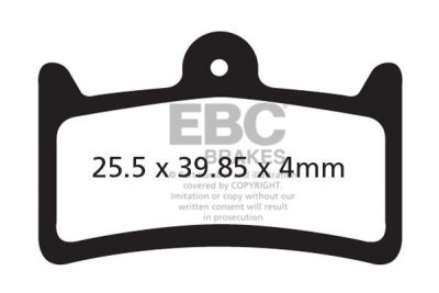 CFA639 - Klocki hamulcowe rowerowe (organiczne) EBC Brakes