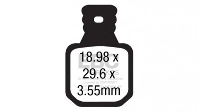 CFA660/4R - Klocki hamulcowe rowerowe (organiczne wyczynowe) EBC Brakes