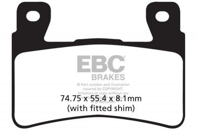 Klocki hamulcowe EBC EPFA265HH Extreme Pro (kpl. na 1 tarcze)