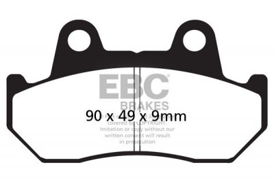 Klocki hamulcowe EBC FA069/2 (kpl. na 1 tarcze)