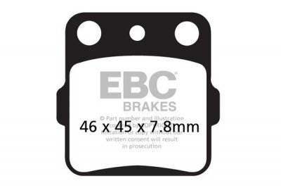 Klocki hamulcowe EBC FA084TT (kpl. na 1 tarcze)