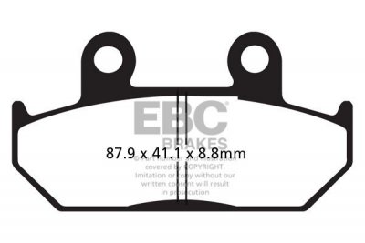 Klocki hamulcowe EBC FA124 (kpl. na 1 tarcze)