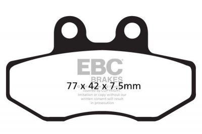 Klocki hamulcowe EBC FA167 (kpl. na 1 tarcze)