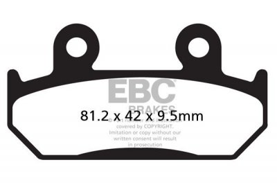 Klocki hamulcowe EBC FA203HH wzmacniane (kpl. na 1 tarcze)