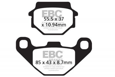Klocki hamulcowe EBC FA372R (kpl. na 1 tarcze)