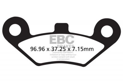 Klocki hamulcowe EBC FA453TT (kpl. na 1 tarcze)