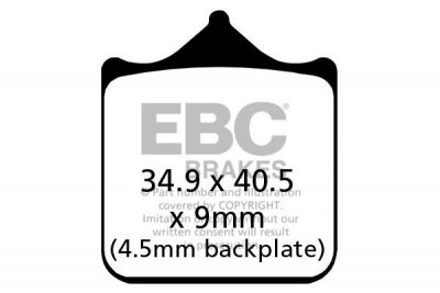 Klocki hamulcowe EBC FA604/4HH wzmacniane (kpl. na 1 tarcze)