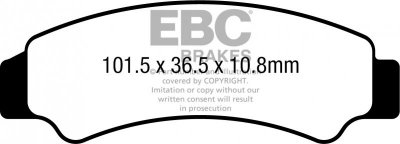 Klocki hamulcowe EBC FA726R (kpl. na 1 tarcze)