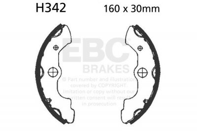 Szczęki hamulcowe EBC H342 (1 kpl.)