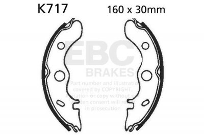 Szczęki hamulcowe EBC K717 (1 kpl.)